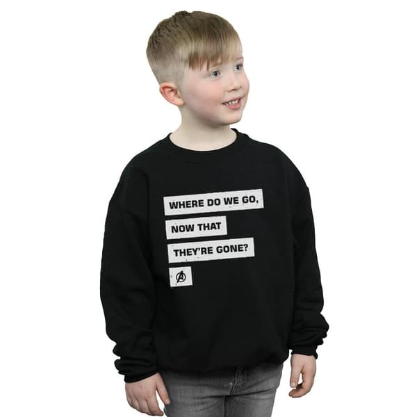 Marvel Boys Avengers Endgame Where Do We Go Sweatshirt