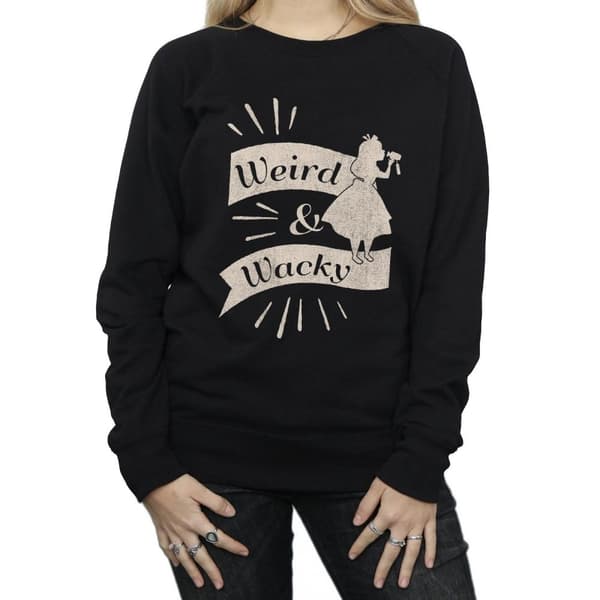 Disney Womens/Ladies Alice In Wonderland Weird And Wacky Sweatshirt