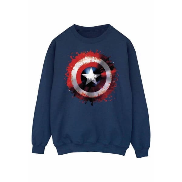 Marvel Mens Avengers Captain America Art Shield Sweatshirt