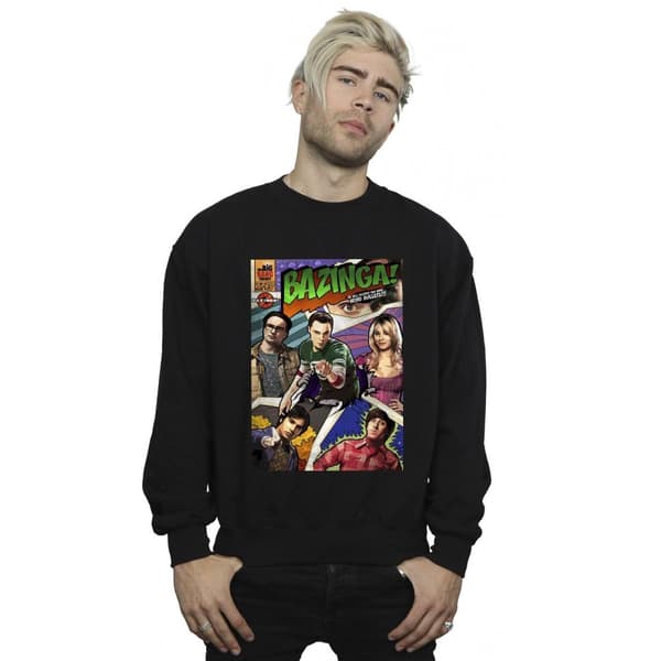The Big Bang Theory Mens Bazinga Cover Sweatshirt