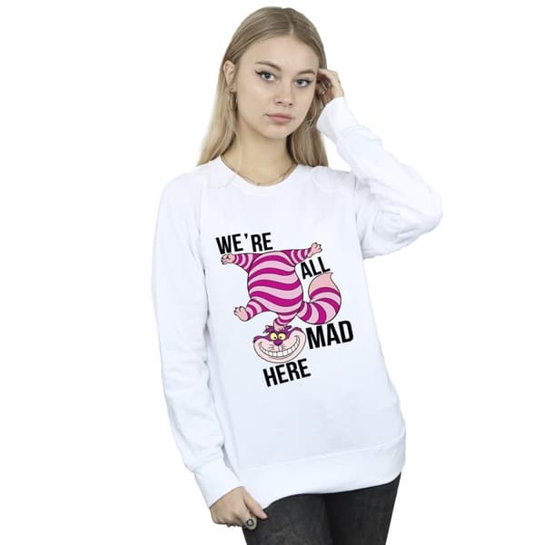 Disney Womens/Ladies Alice In Wonderland All Mad Here Sweatshirt