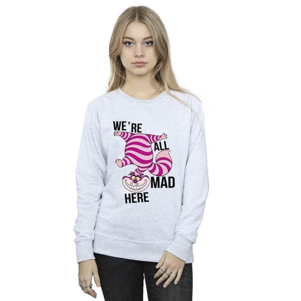 Disney Womens/Ladies Alice In Wonderland All Mad Here Sweatshirt