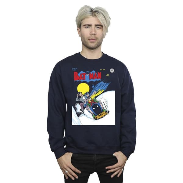 DC Comics Mens Batman Snow Mobile Sweatshirt