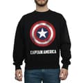 Miniatyrbild 3 av 5: Marvel Sweatshirt med sköldtext från Captain America för herrar