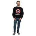 Miniatyrbild 4 av 5: Marvel Sweatshirt med sköldtext från Captain America för herrar