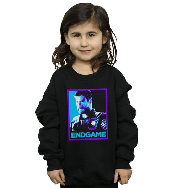 Marvel Girls Avengers Endgame Thor Poster Sweatshirt