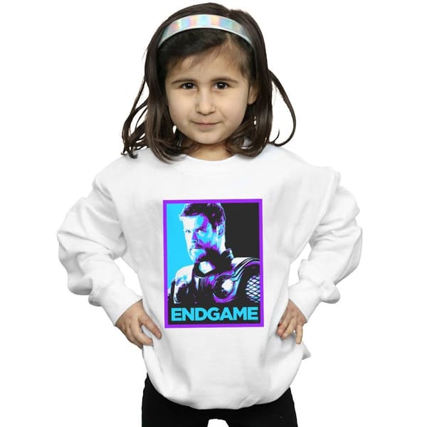 Marvel Girls Avengers Endgame Thor Poster Sweatshirt