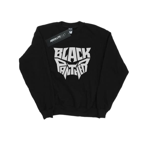 Marvel Mens Black Panther Worded Emblem Sweatshirt