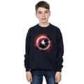 Miniatyrbild 3 av 4: Marvel Pojkar Avengers Captain America Art Shield Sweatshirt