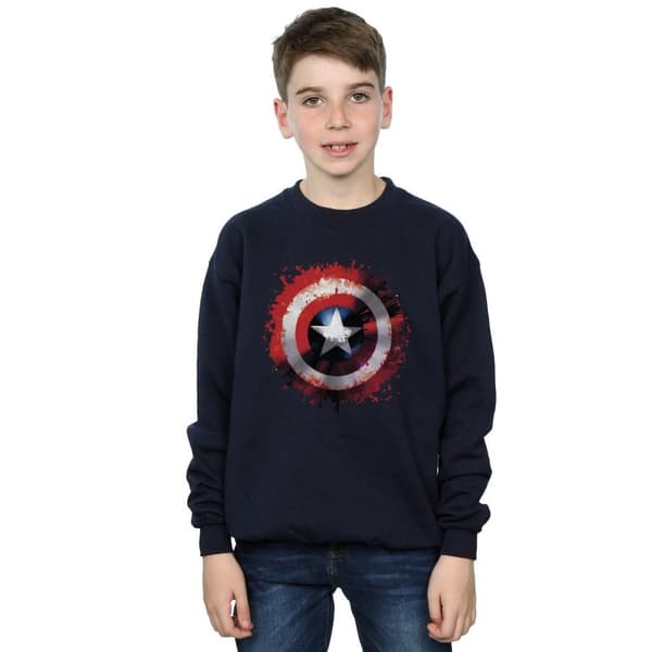 Marvel Pojkar Avengers Captain America Art Shield Sweatshirt