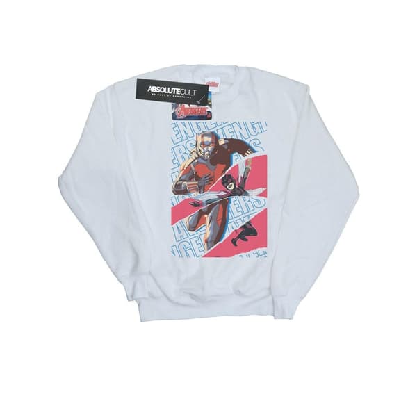 Marvel Girls Avengers Ant-Man And The Wasp Collage Sweatshirt White 12-13 Years