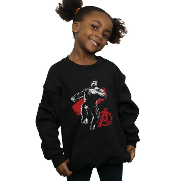 Marvel Girls Avengers Endgame Mono Hulk Sweatshirt