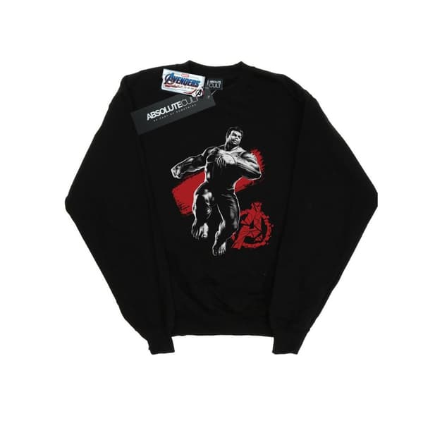 Marvel Girls Avengers Endgame Mono Hulk Sweatshirt Black 5-6 Years