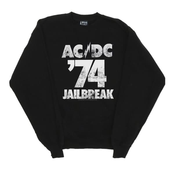 AC/DC Womens/Ladies Jailbreak 74 Sweatshirt Black L