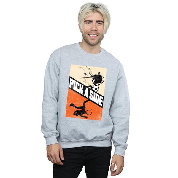 DC Comics Mens Batman Football Pick A Side Sweatshirt