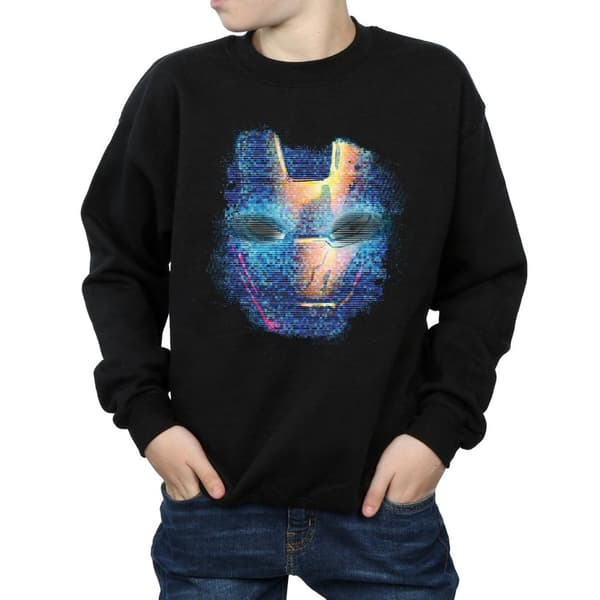 Marvel Boys Iron Man Distressed Head Sweatshirt