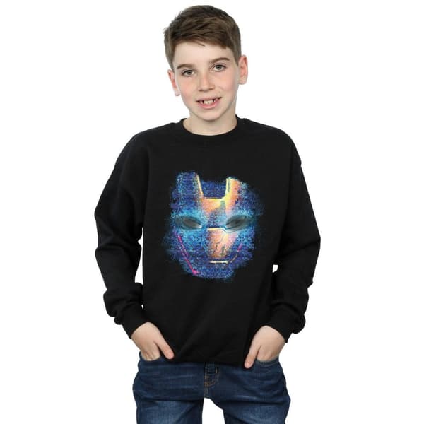 Marvel Boys Iron Man Distressed Head Sweatshirt