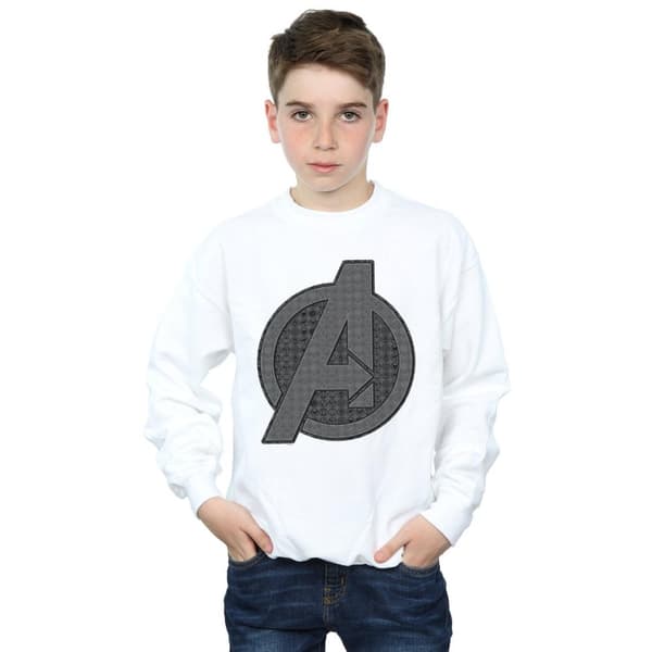 Marvel Pojkar Avengers Endgame - Sweatshirt med ikonisk logotyp
