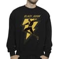 Miniatyrbilde 3 av 4: DC Comics Mens Black Adam Golden Bolt Chest Sweatshirt