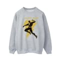 Miniatyrbilde 1 av 4: DC Comics Mens Black Adam Golden Bolt Chest Sweatshirt