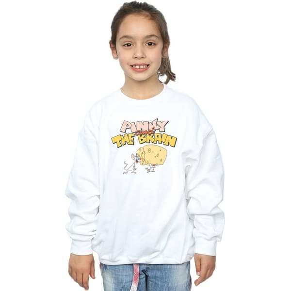 Animaniacs Girls Pinky And The Brain Cheese Head Sweatshirt