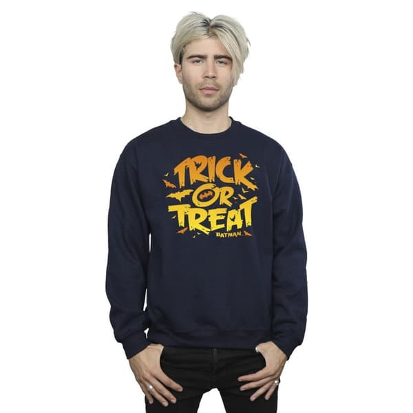 DC Comics Mens Batman Trick Or Treat Sweatshirt