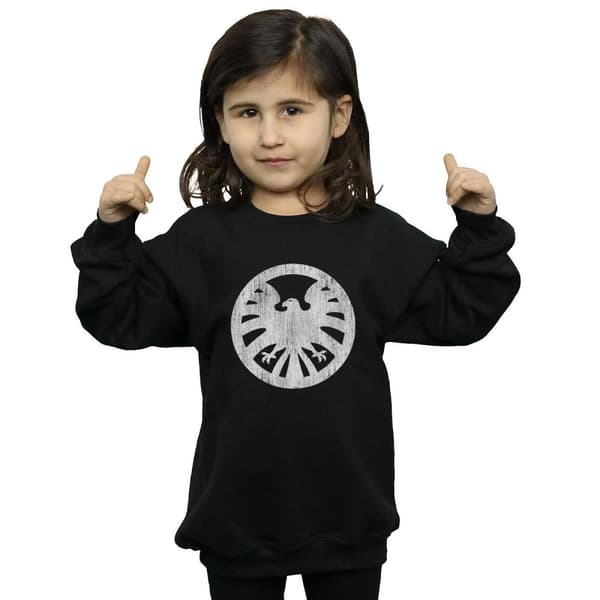Marvel Girls Agents Of SHIELD Sweatshirt med distressed logotyp