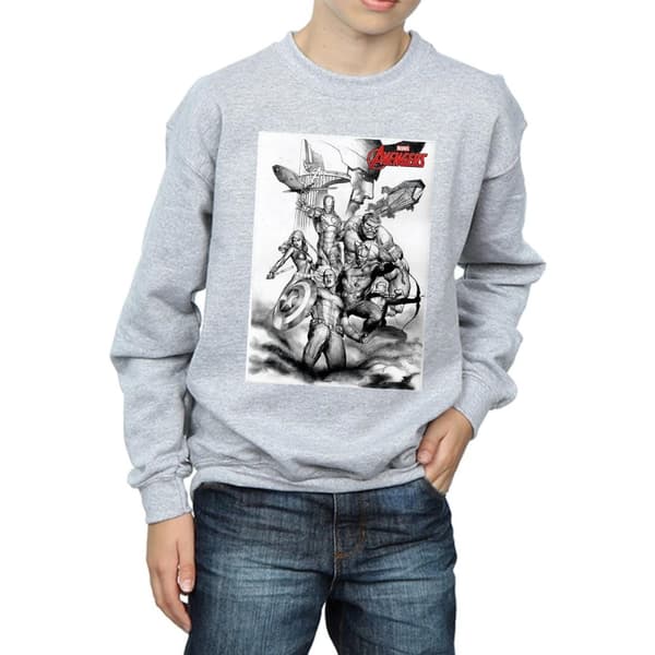 Marvel Pojkar Avengers Assemble Team Sketch Sweatshirt