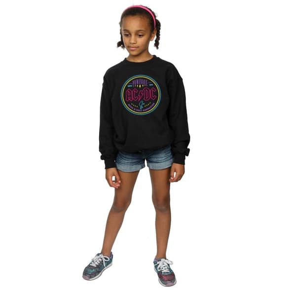AC/DC Flickor Circle Neon Sweatshirt