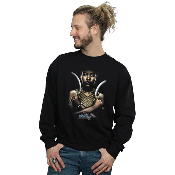 Marvel Mens Black Panther Nakia Poster Sweatshirt