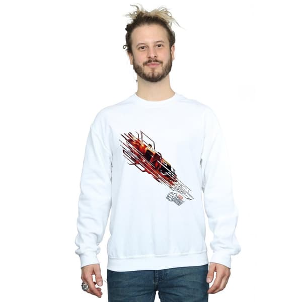 Marvel Mens Avengers Iron Man Shooting Burst Sweatshirt