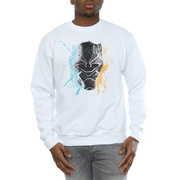 Marvel Mens Black Panther Splash Sweatshirt
