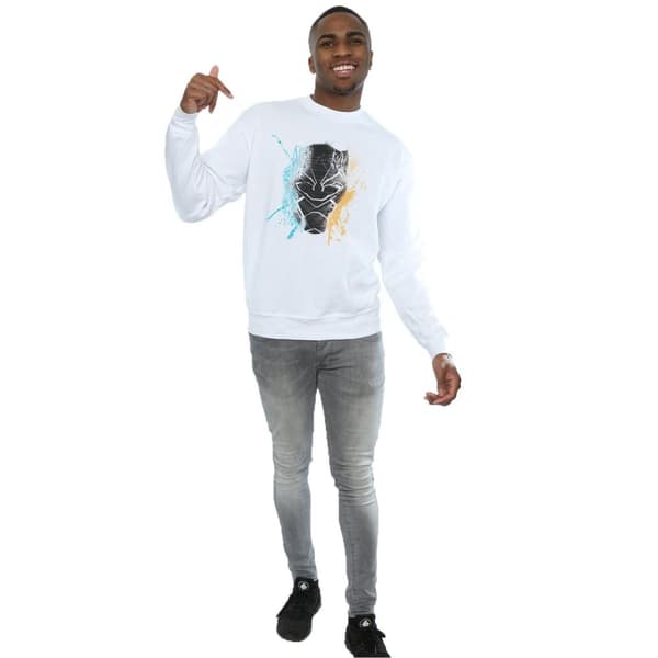 Marvel Mens Black Panther Splash Sweatshirt