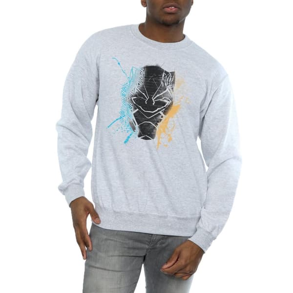 Marvel Mens Black Panther Splash Sweatshirt