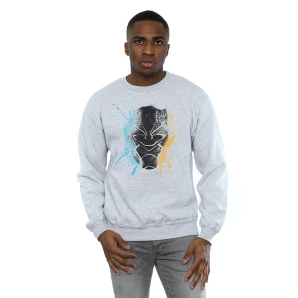 Marvel Mens Black Panther Splash Sweatshirt