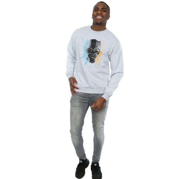 Marvel Mens Black Panther Splash Sweatshirt