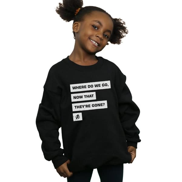 Marvel Girls Avengers Endgame Where Do We Go Sweatshirt