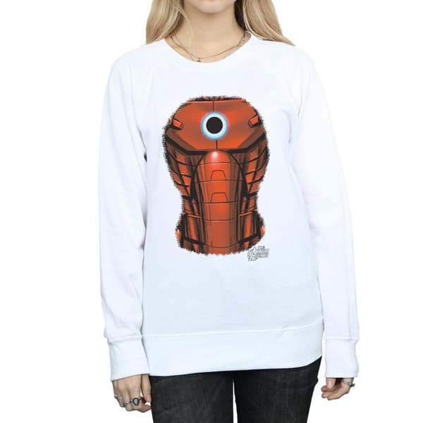 Marvel Womens/Ladies Iron Man Chest Burst Sweatshirt
