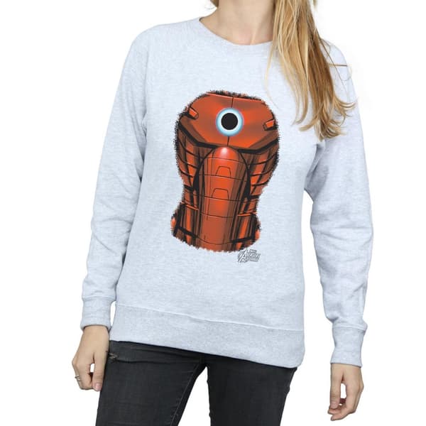 Marvel Womens/Ladies Iron Man Chest Burst Sweatshirt