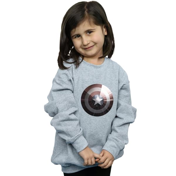 Marvel Captain America Shield Shiny-tröja för flickor