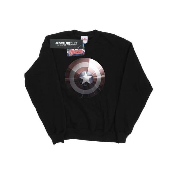 Marvel Girls Captain America Shield Shiny Sweatshirt