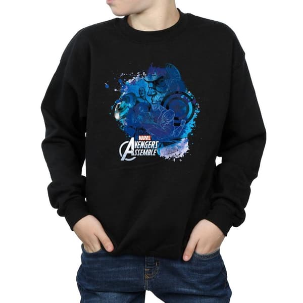 Marvel Boys Captain America Montage Sweatshirt