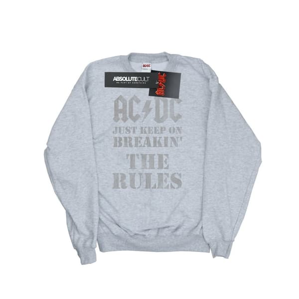 AC/DC Just Keep On Breaking The Rules-tröja för herrar Sports Grey XL