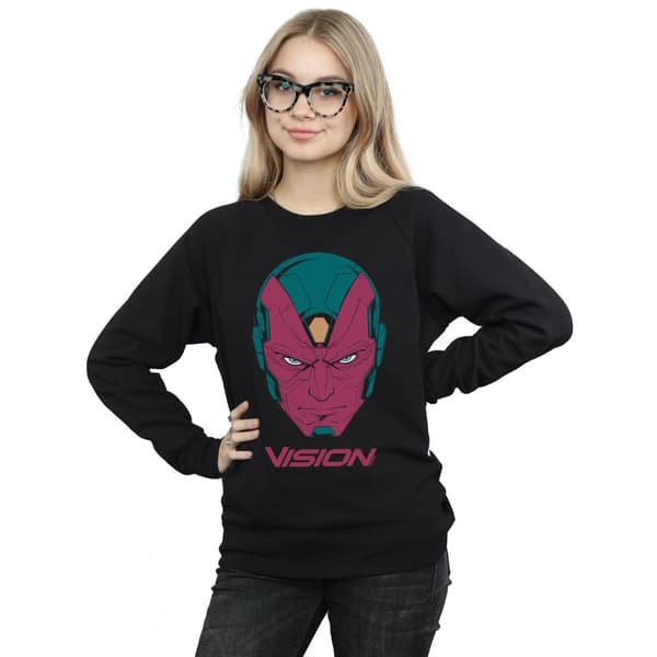 Marvel Womens/Ladies Avengers Vision Head Sweatshirt