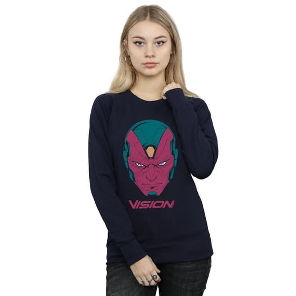 Marvel Womens/Ladies Avengers Vision Head Sweatshirt