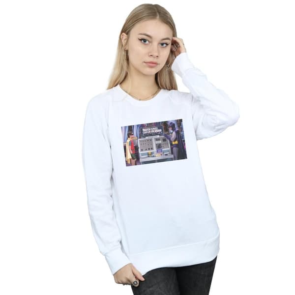 DC Comics Dam/kvinnor Batman TV Series - Sweatshirt med batdator
