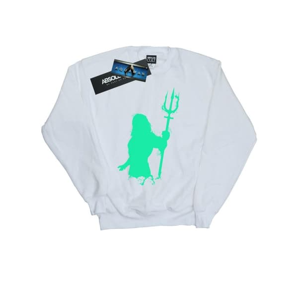 DC Comics Dam/Tjej Aquaman Aqua Silhouette Sweatshirt