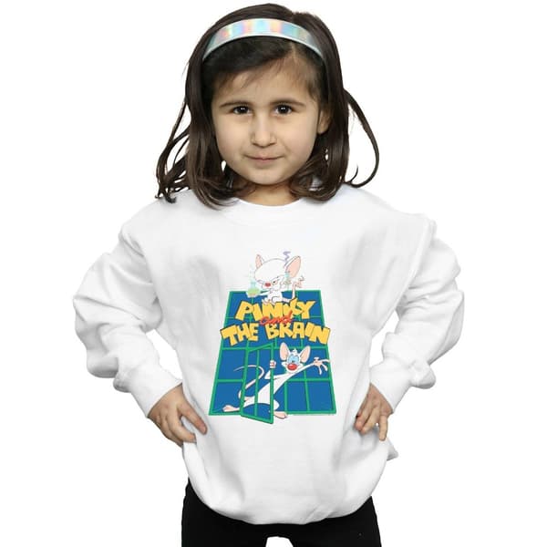 Animaniacs Sweatshirt för flickor - Pinky And The Brain Laboratory