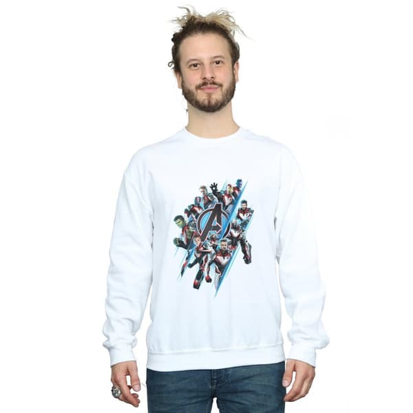 Marvel Mens Avengers Endgame Logo Team Sweatshirt
