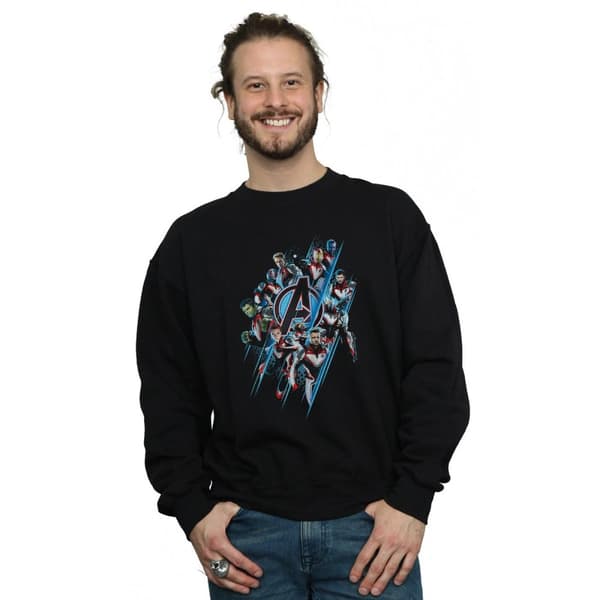 Marvel Mens Avengers Endgame Logo Team Sweatshirt